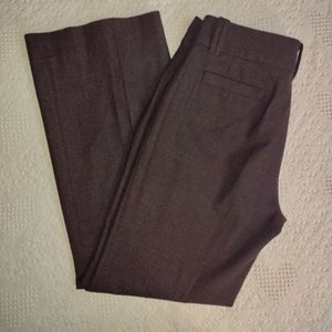 Banana Republic Wide Leg Jackson Fit Stretch Wool Pants Brown